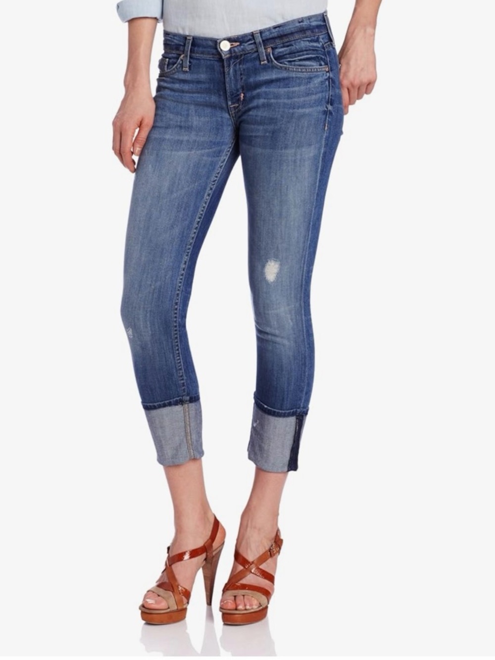 Hudson Jeans Muse Crop Skinny with 5" Cuff 5-Pocket Jean (24)